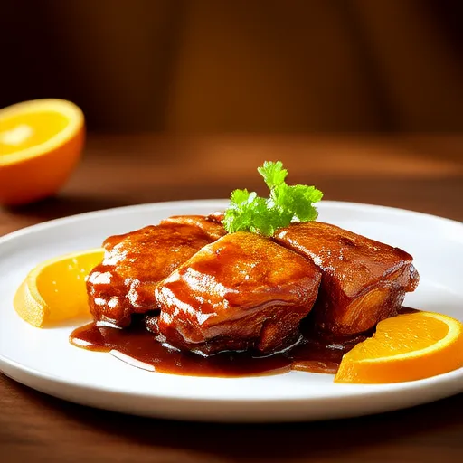 Wild Goose Breasts with Orange Glaze