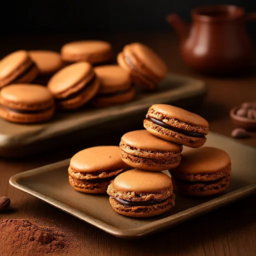 Macarons au Chocolat-Amande