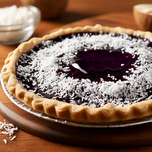 Haupia and Purple Sweet Potato Pie