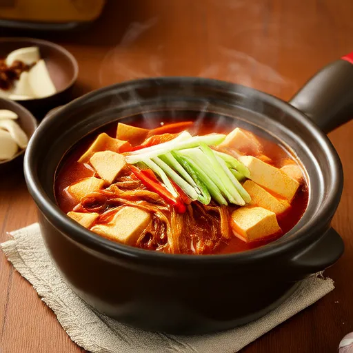 韩式豆腐蔬菜汤
