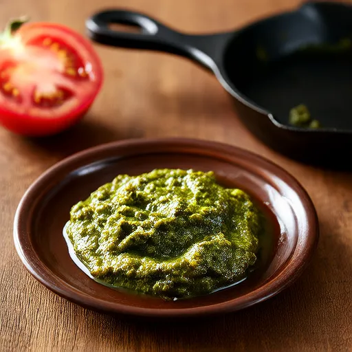 Roasted Tomatillo and Garlic Salsa