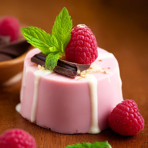 Mousse de Framboesa com Chocolate Branco