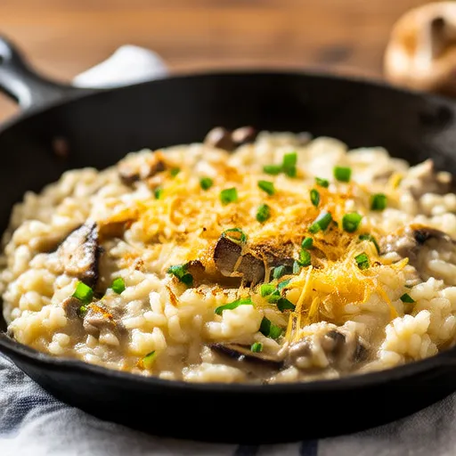 Risotto aux champignons au four du chef John