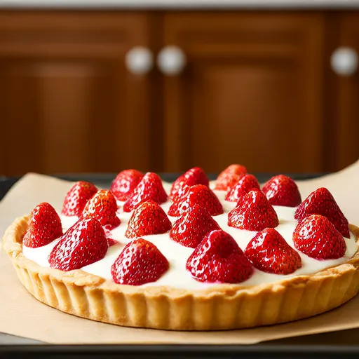 Pastel de Fresas con Queso Crema