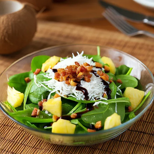 Insalata Tropicale con Vinaigrette all'Ananas