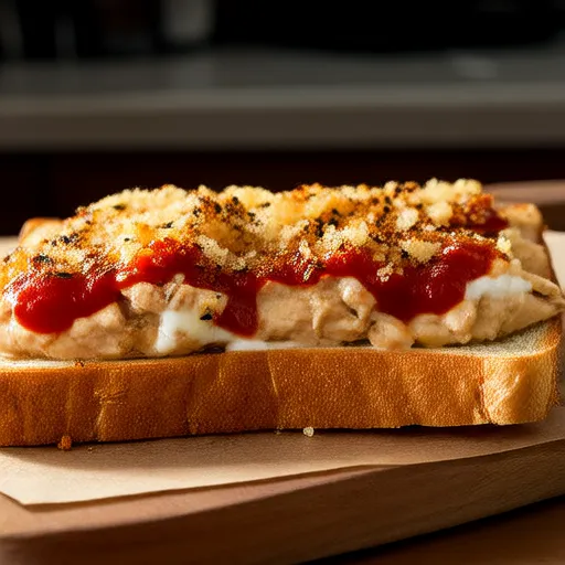 Bánh mì Texas nhân gà Parmesan nghiền
