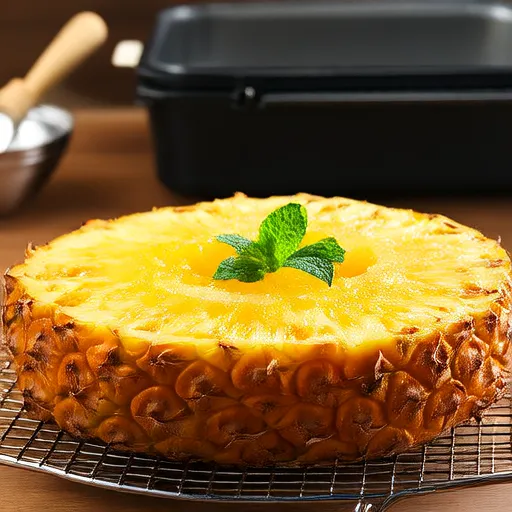 Sri Lankan Caramelized Pineapple-Upside Down Cake