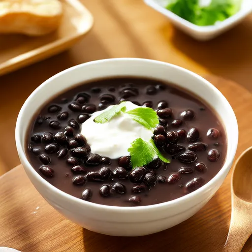Soupe facile et saine aux haricots noirs