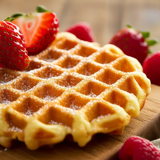 Gaufres liégeoises belges au sucre perlé