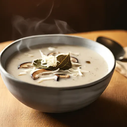 Vegane glutenfreie Pilzsuppe