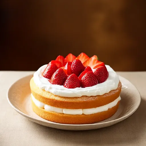 Altmodischer Erdbeerkuchen