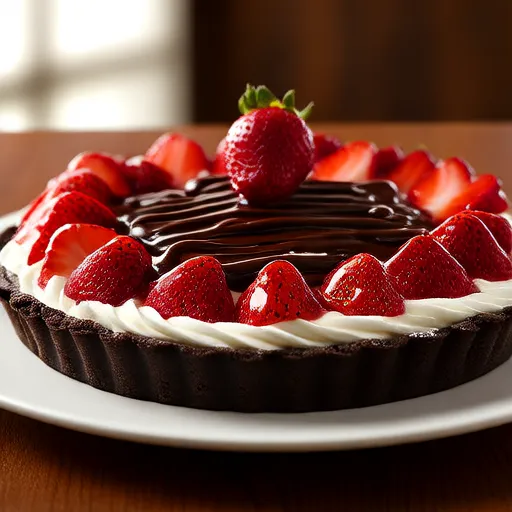 Chocolate-Covered Strawberry Pie