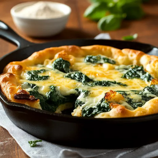 Make-Ahead Spinach and Mozzarella Breakfast Strata