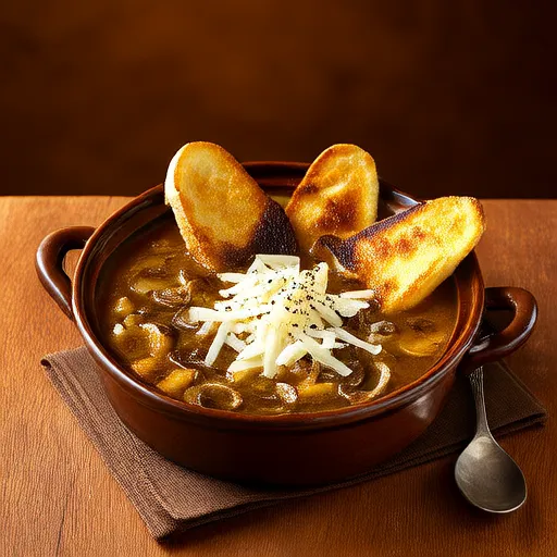 Vegetarian Stout French Onion Soup