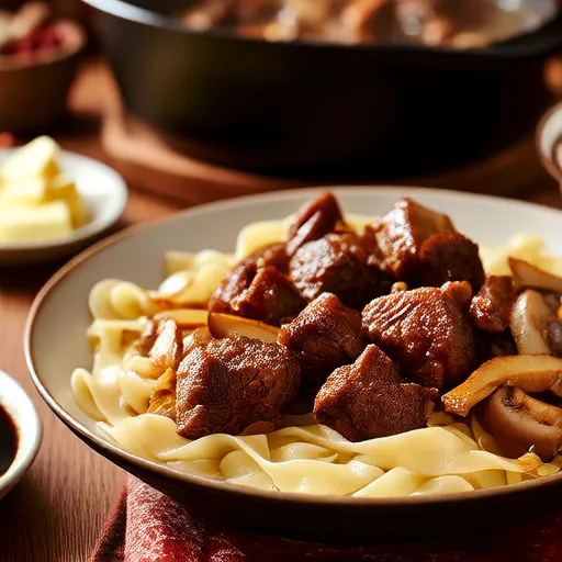 簡易慢燉牛肉史多根