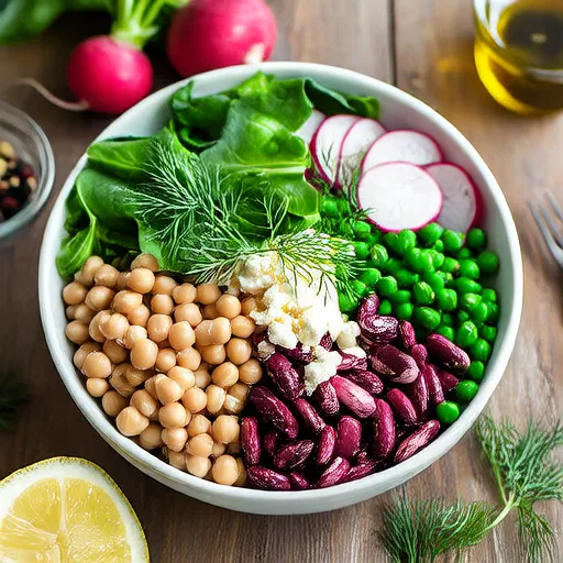 Salad Lobak Renyah dan Dua Jenis Kacang