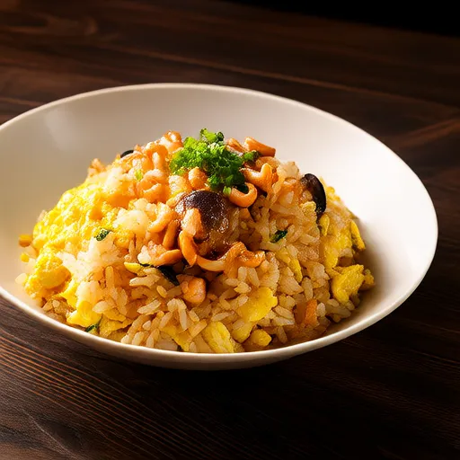 Chinese Stir-Fried Sticky Rice with Chinese Sausage