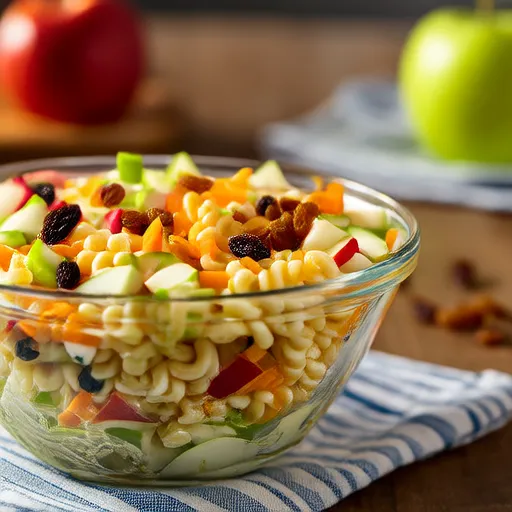 Fünf-Lebensmittelgruppen-Makkaroni-Salat