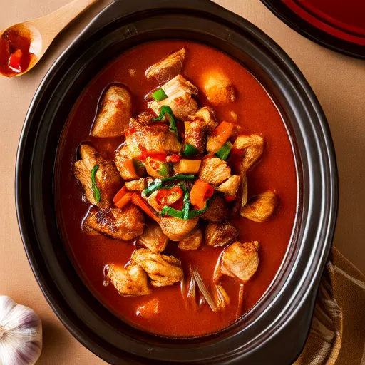 Gà Cacciatore nấu chậm cay với rượu vang