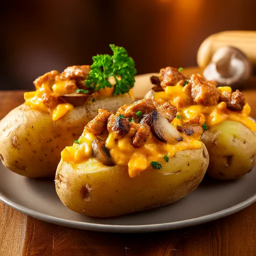 Chicken Stroganoff-Stuffed Baked Potatoes