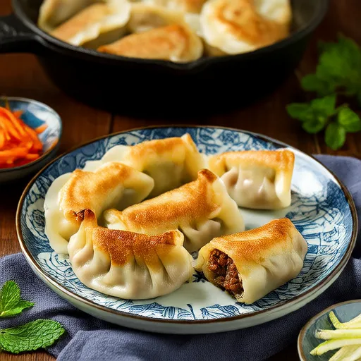 Spring Lamb Pan-Fried Dumplings