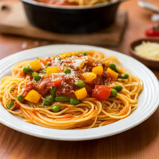 Spaghetti Sayuran Musim Panas
