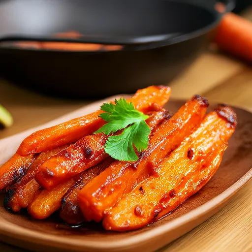 Carottes grillées au miel épicé