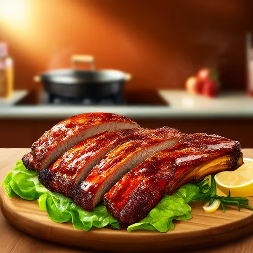Kolay Fırınlanmış Barbekü Domuz Pirzolası