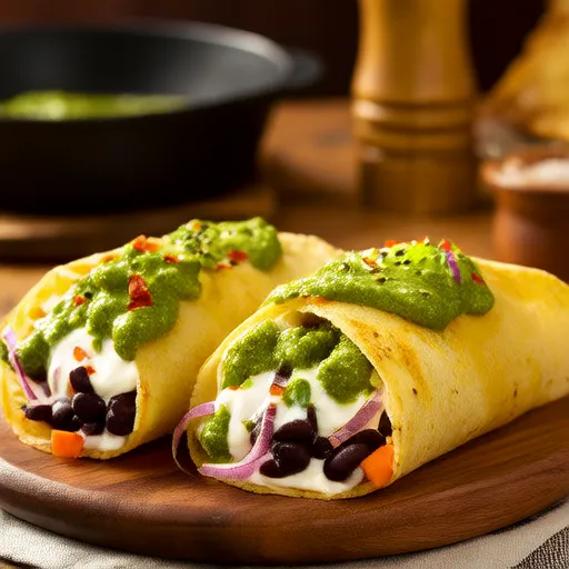 Deliziosi Burritos ai Fagioli Neri