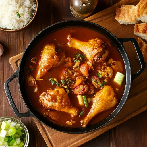 Gumbo de Pollo y Salchicha de la Familia Dupre