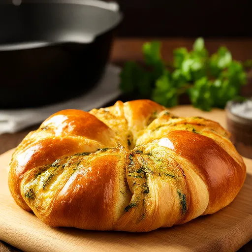 Bánh mì tách lớp tỏi và thảo mộc