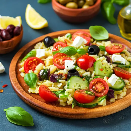 Salade d'Orzo Méditerranéenne