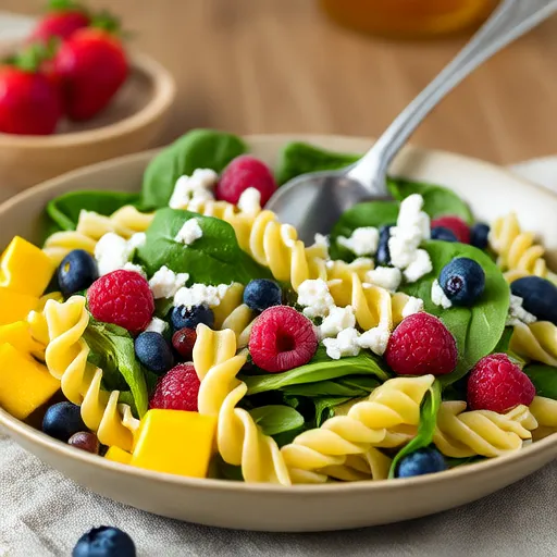 Insalata di Rotini al Mango e Bacche