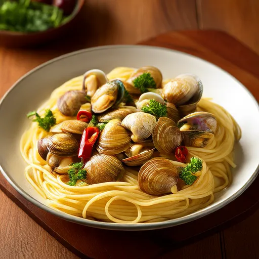 Mì Linguine với nước sốt nghêu