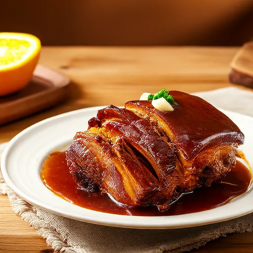 Porc effiloché au mijoteur avec jus d'orange