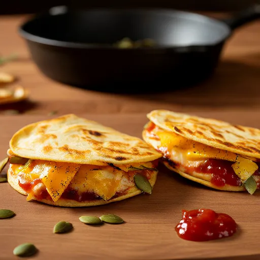 Quesadillas de Flor de Abobrinha (Quesadillas de Flores de Abobrinha)
