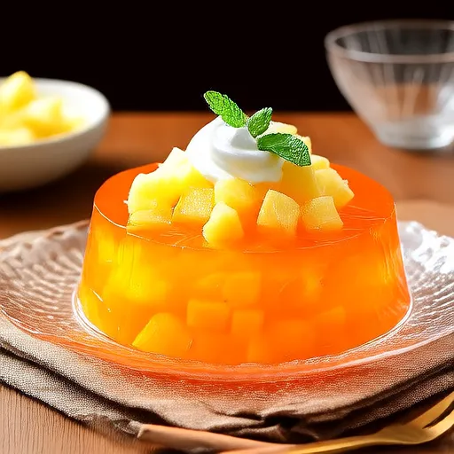 Insalata di gelatina all'arancia