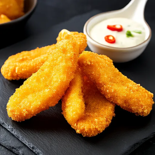 Chips de Pepinillos Crujientes en Freidora de Aire con Salsa para Mojar Estilo Creole