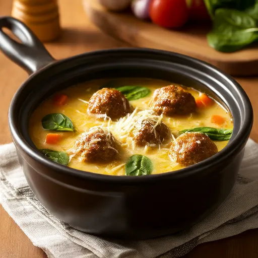 شوربة الزفاف الإيطالية في قدر الضغط الفوري