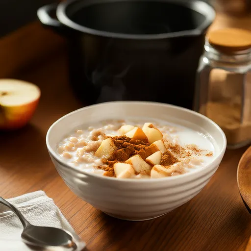 Porridge à la Pomme et à la Cannelle
