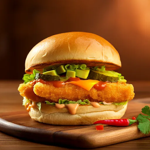 Hamburguesa de Satay de Pollo del Chef John