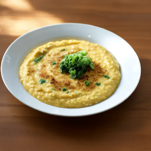 Polenta à la noix de coco crémeuse