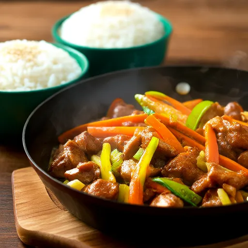 鸡肉炒菜