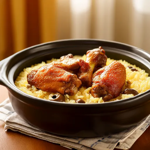 Slow Cooker Turkey Wings with Yellow Rice
