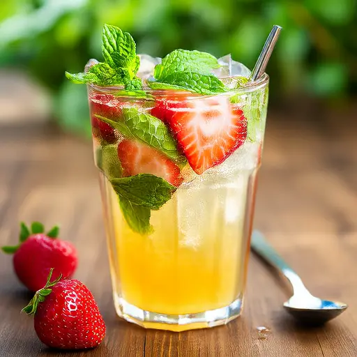 Strawberry-Ginger-Mint Lemonade