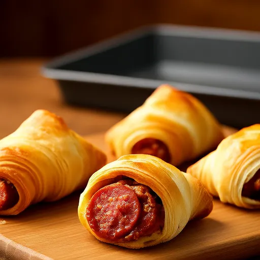 Chai Crescent Rolls with Sausage