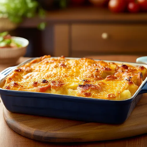 Cheesy Ham and Hash Brown Casserole