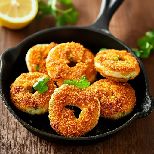 Kırılmış Pretzel Yengeç Köfteleri