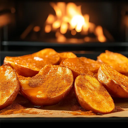 Fatias de Batata-Doce com Canela