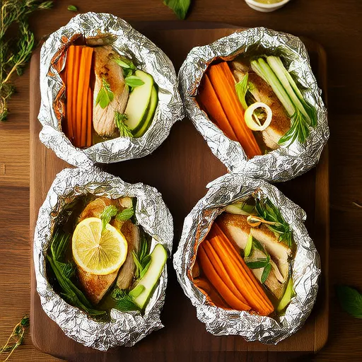 Tasty Chicken and Veggie Packets